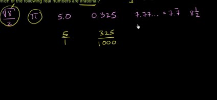 Classifying numbers: rational \u0026 irrational