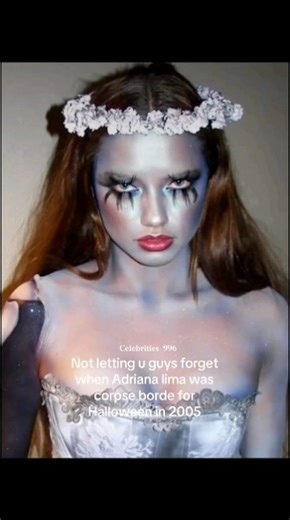 corpse bride + Adriana Lima Iconic 🤍😩#shorts #model #supermodel #adrianalima #fashion