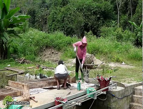 4.5K views · 148 reactions | Father and son made concrete fence posts, cleaned the farm - 3 years of living in the forest | San Bushcraft | Facebook