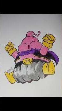 Majin Buu Drawing # #drawing #dbs #shorts
