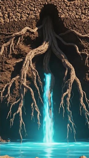 How deep do tree roots go? 🌳🪾 #ytmeeth #shorts #naturefacts