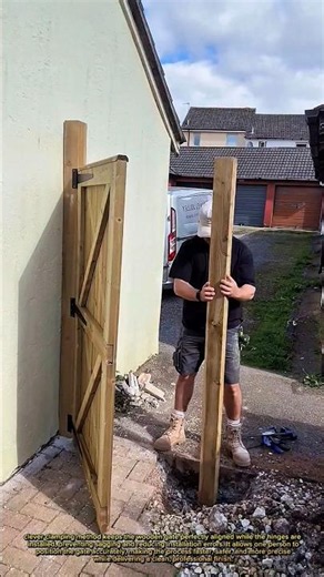 You'll Never Hang a Wooden Gate the Old Way Again!