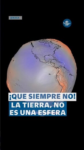 Ni redonda, ni plana, ni cuadrada... Nasa informa que la Tierra no es una esfera perfecta #shorts