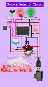 Smoke Detector Circuit #GasDetector #Circuit | Electric 2.0