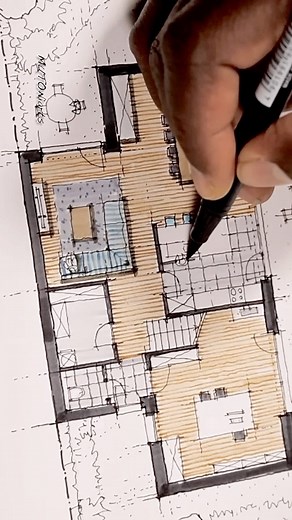 House plan! . . #drawings #plandrawing #housedrawing #planstagram #sketchinstadaily | MUTONIsketches