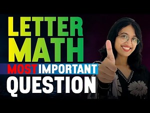 Class 6 Maths | Letter Math | Most Important Question | Exam Winner