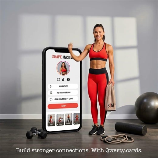 Build stronger connections. With Qwerty.cards.