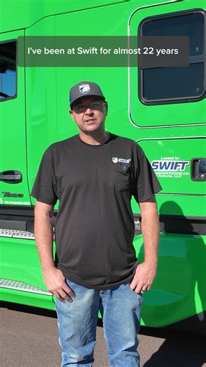 Million-Mile Owner-Operator, Jason G., tells us why he's been part of the Swift family for nearly 22 years. 🚚 💚 | Swift Transportation Owner/Operator Division