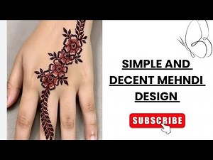 Beautiful & Decent Mehndi Design Tutorial | Step by Step Full Mehndi for Beginners 🌿