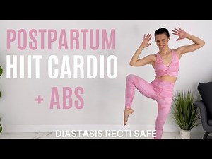 15 Minute Postpartum Workout | Cardio + Pilates Abs | Diastasis Recti Safe