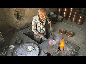 “Traditional Tinning Technique | Preserving the Craft🔥⚒️🇮🇷🍯