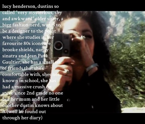 lucy henderson introduction ☆彡#strangerthings #dustinsoldersister #80s