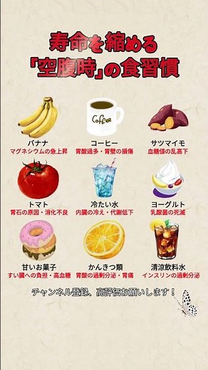 【警告】空腹時に「絶対食べてはいけない」意外な食べ物9選 🚫 #健康 #空腹 #食べてはいけない #朝食 #血糖値 #生活習慣病 #健康寿命 #健康知識 #毎日健康 #食育 #胃に悪い