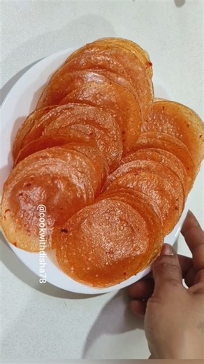 Cookwithdisha78 on Instagram: "Papad recipe tomato #trending #snacks #teatimesnacks #teatime #papad"