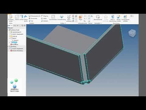 Inventor Tutorial 36 - Eckverbindung, Freistellung, Lasche bei Blech