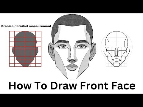 How to draw the front face - Loomis Method with Precise Head Planes & Proportions [EASY TUTORIAL]
