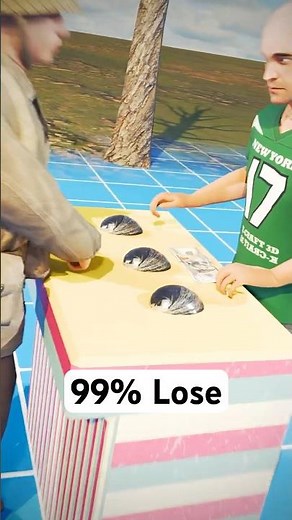 The ONLY Way to Win the Shell Game 😁 #shorts