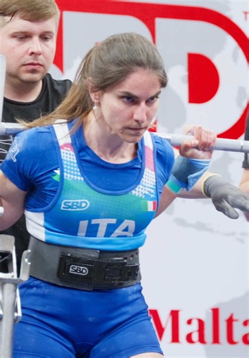 Sara Naldi 200kg Squat World Record — 57kg Class, 2026 IPF Classic