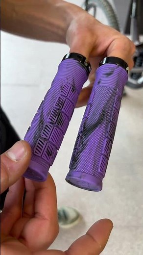 Don’t Ride Bike Park Without This !! Orbea Rallon X AMS Grips Rise 😈💜 Purple Matching 😈💜 #techgrips