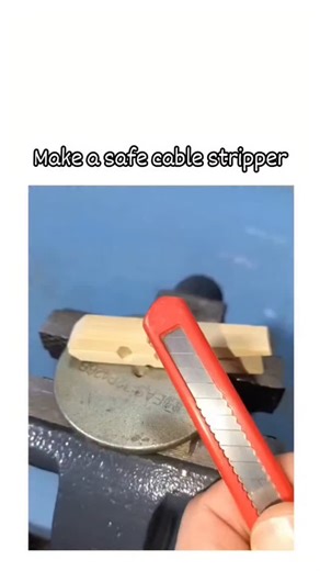viral memes on Instagram: "This X post features a 15-second DIY video tutorial by @nydeol showing how to create a safe wire stripper by embedding a razor blade into a wooden clothespin with glue and a hammer, then using it to precisely cut Ethernet cable sheathing without risking inner wires. The hack has gone viral with over 929,000 views and 324 replies in under a day, mostly from Indonesian users expressing surprise and enthusiasm, highlighting its appeal as an accessible, low-cost alternativ