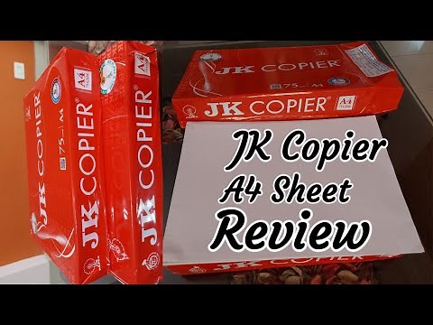 JK Copier A4 Sheet Printing Paper Review | JK Copier A4 75GSM | JK A4 Sheets
