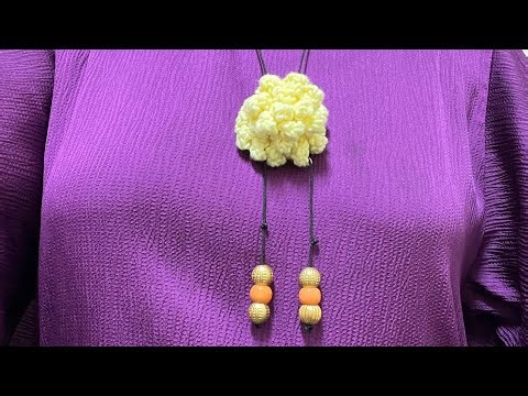 👩‍🦰Easy Crochet Necklace for beginners 🙅‍♀️