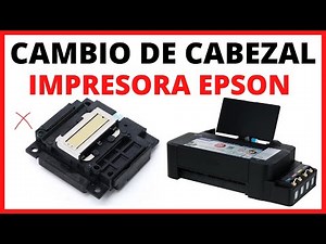 Como cambiar Cabezal Impresora Epson 🖨️ Cambiar o reemplazar cabezal🖨️Impresoras Epson L120 - L355