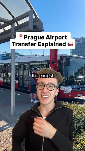 Time For Prague | Guides & Private Tours on Instagram: "💬 Comment “LOCAL” and get a link to our Prague City Guide with ready-to-use itinerary & map featuring 200+ top local spots! 📕🗺️ This is how you can get the easiest Airport transport for just under $5 in Prague ✈️🇨🇿 First, go outside the Airport and go to the bus stop. Here way for the bus called Airport Express, they run in intervals every 30 minutes from 5.30 AM to 10.00 PM. For this line, you’ll nee
