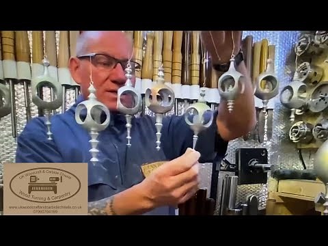 Woodturning making Christmas ornaments/baubles with finials using my Carbide Chisels and other tools