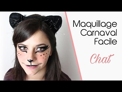Maquillage Carnaval facile "Chat"