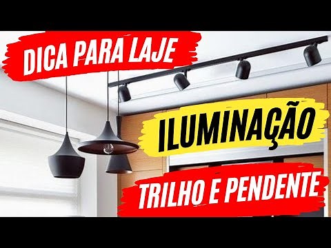 Como Instalar Trilho Eletrificado e Pendente em Laje