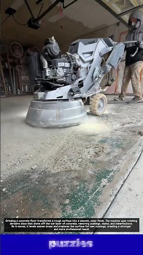 Wow, Insane Concrete Grinding Machine in Action! 👷 Satisfying Results