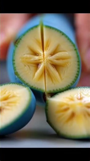 Blue Java Banana Cutting Is So Satisfying 💙🍌 | Rare ASMR Shorts