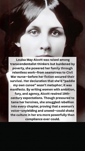 16K views · 556 reactions | Louisa May Alcott - #American #novelist and short story writer. #fyp #womenshistory #reels #DidYouKnow | She's So Cool | Facebook