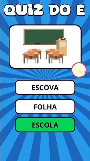 🏆 QUIZ DA LETRA E | Acerte as Palavras e Aprenda a Ler! #alfabetização