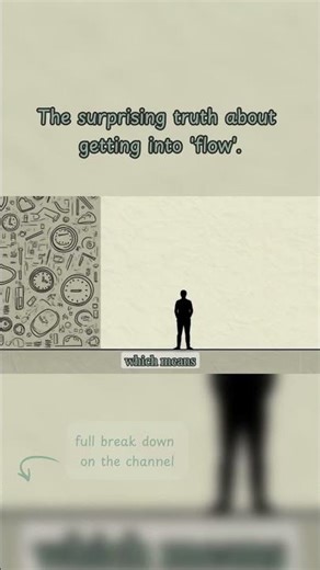 The surprising truth about getting into 'flow' #psychology #selfdevelopment #motivation #art