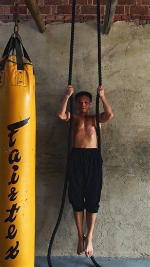 UPPER BODY STRENGTH WORKOUT - Rope Hanging Exercises #fitness #workout