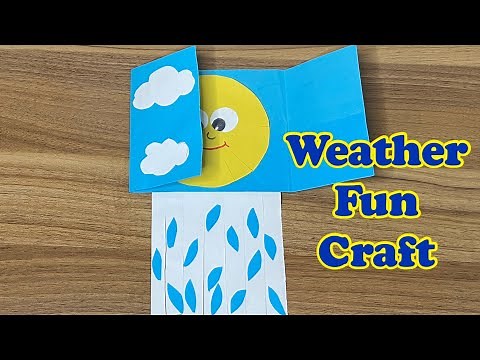 Weather Craft Fun in 5 minute | DIY | Paper crafts | For Teacher | Classroom decor ideas