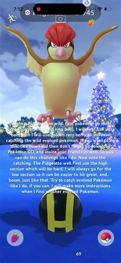 How to catch wild Pidgeotto￼ easy.