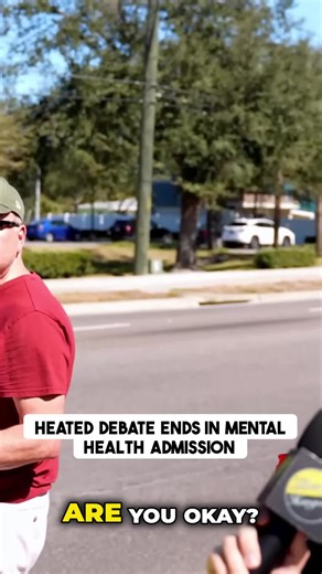 The trajectory of this encounter is unbelievable. What starts as a charged discussion quickly escalates when security gets involved, leading to a startling moment where an individual steps back, citing active anxiety and panic disorder. See the exact point where the pressure becomes too much and the conversation takes an unexpected, raw turn. The security guard maintains their position throughout this intense pivot. A must-watch display of conflict under unexpected circumstances. #PublicConfront