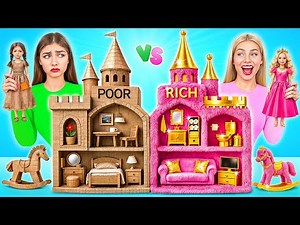 We Build Amazing Doll House Rich vs Broke Challenge | Cool Creative Hacks by Multi DO Smile