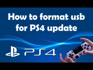 How to format USB for PS4 update