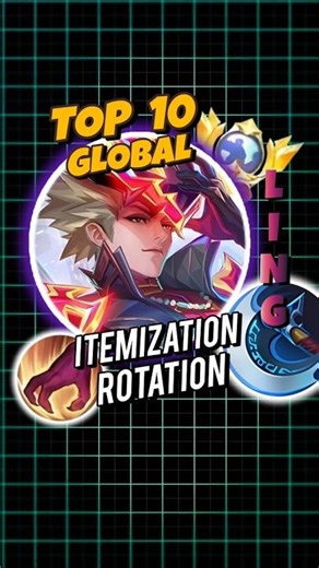 Ling Top Global No.10 #mobilelegends #ling #gameplay #build #emblem #item #topglobal #rotation #tips