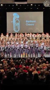Baritone Cheers 📯 | Ohio State university marching band #marchingband #baritone #shorts