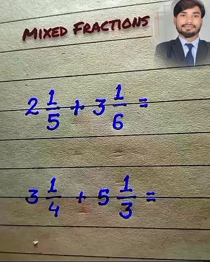 Mixed Fractions Concept 🤯 #fblifestyle #unstoapablestudy #unstoapablestudy0111 #mixedfractions #mathtricks #fractions #learnfractions | Unstoapablestudy0111