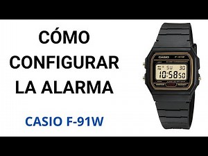 Configuración de la alarma en el reloj Casio F-91W - Español