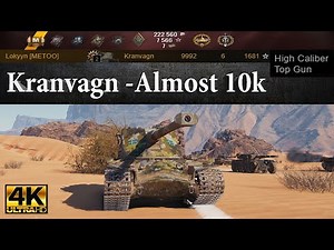 Kranvagn -Almost 10k 6 Kills 1681 EXP 2040 Block 2756 Assist | Ultra HD 4K World of Tanks!