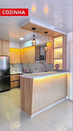 20 Modelos de Cozinha Americana com Balcão Ideais