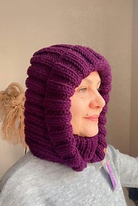 Hand-knitted Balaclava Hood With Face Mask - Soft and Warm, Unisex, Beanie Pattern - Etsy