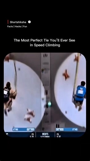 The Most Perfect Tie You’ll Ever See in Speed Climbing! ⏱️